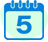 5 Days working Icon - Wordpress Web Developer India